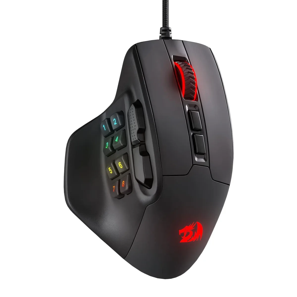  ASUS Aatrox M811 Gaming Mouse 15 Programmable Buttons 16 Buttons Total Wired 2.4GHz RGB Black — product photo
