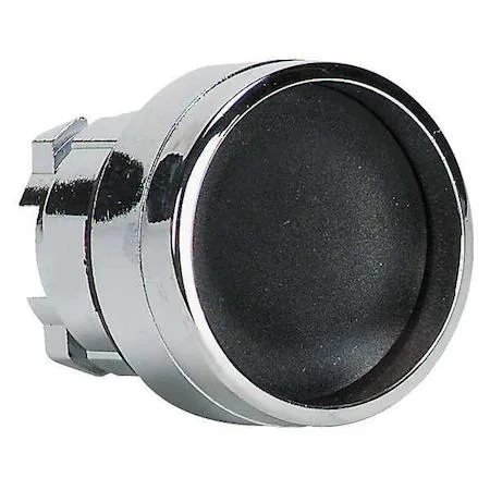 Schneider Electric ZB4BA26 recessed push button, 22 mm black metal head and bezel