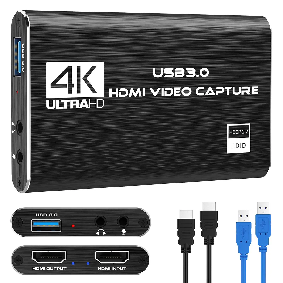 KEHIPI KEHIPI V316B-FR 1080p 60FPS HDMI USB3.0 capture card — product photo
