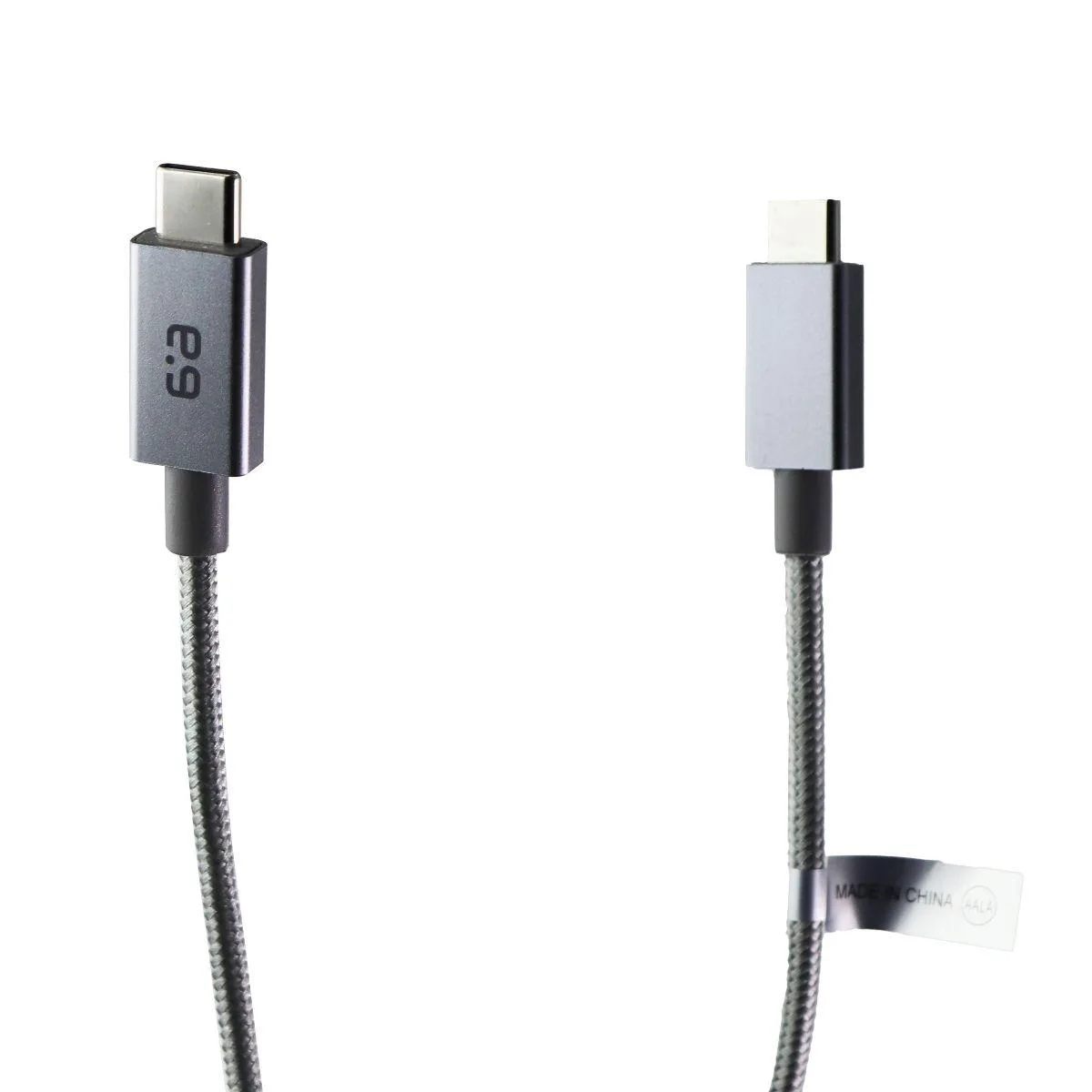 PureGear PureGear 4 ft Braided USB-C to USB-C Cable Gray — product photo