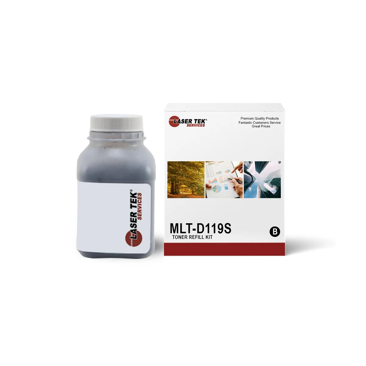 Laser Tek Services Laser Tek Services MLT-D119S Black Toner Refill Kit — product photo
