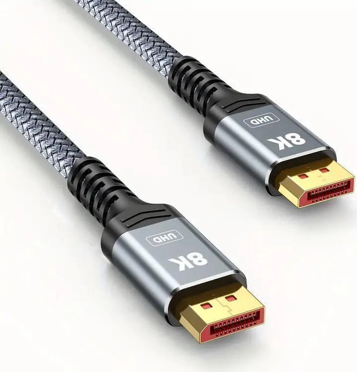 SMUGDESK SMUGDESK DisplayPort cable 6.6ft 8K DP 1.4 Grey — product photo