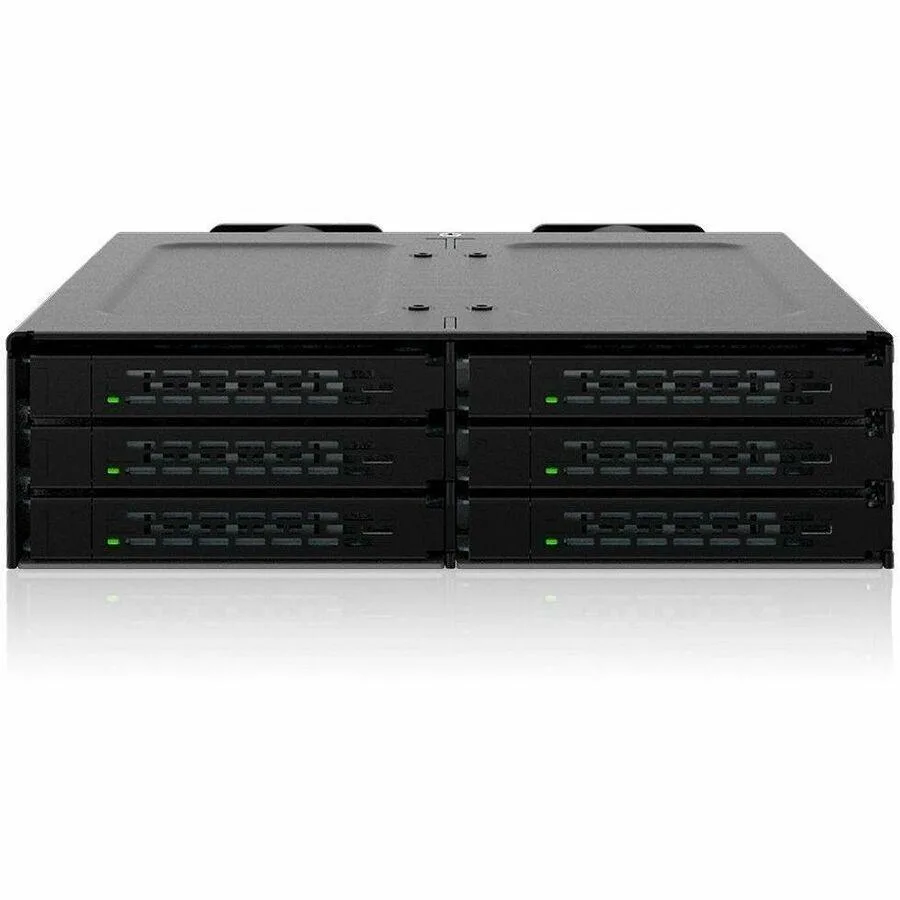 ICY DOCK ICY DOCK ToughArmor MB118VP-B 6-Bay 2.5" U.2/U.3 NVMe PCIe 4.0 Mobile Rack Enclosure — product photo