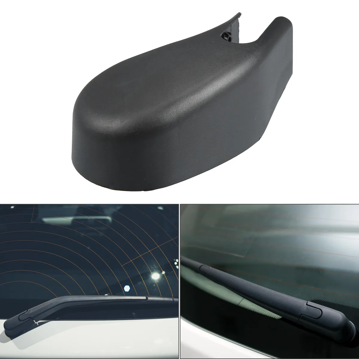 Unique-Bargains Unique-Bargains Rear Wiper Arm Nut Cover Cap for Ford Focus MK2 2004-2011 Black — product photo