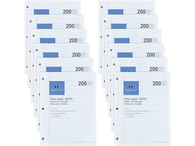Sparco Products Sparco Products 82122BD Filler Paper 10.50" x 8.00" 200 Sheets — product photo