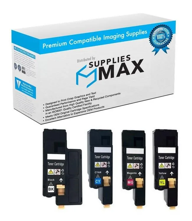 SuppliesMax SuppliesMax Remanufactured Toner Cartridge Combo Pack 106R0275MP BK/C/M/Y — product photo