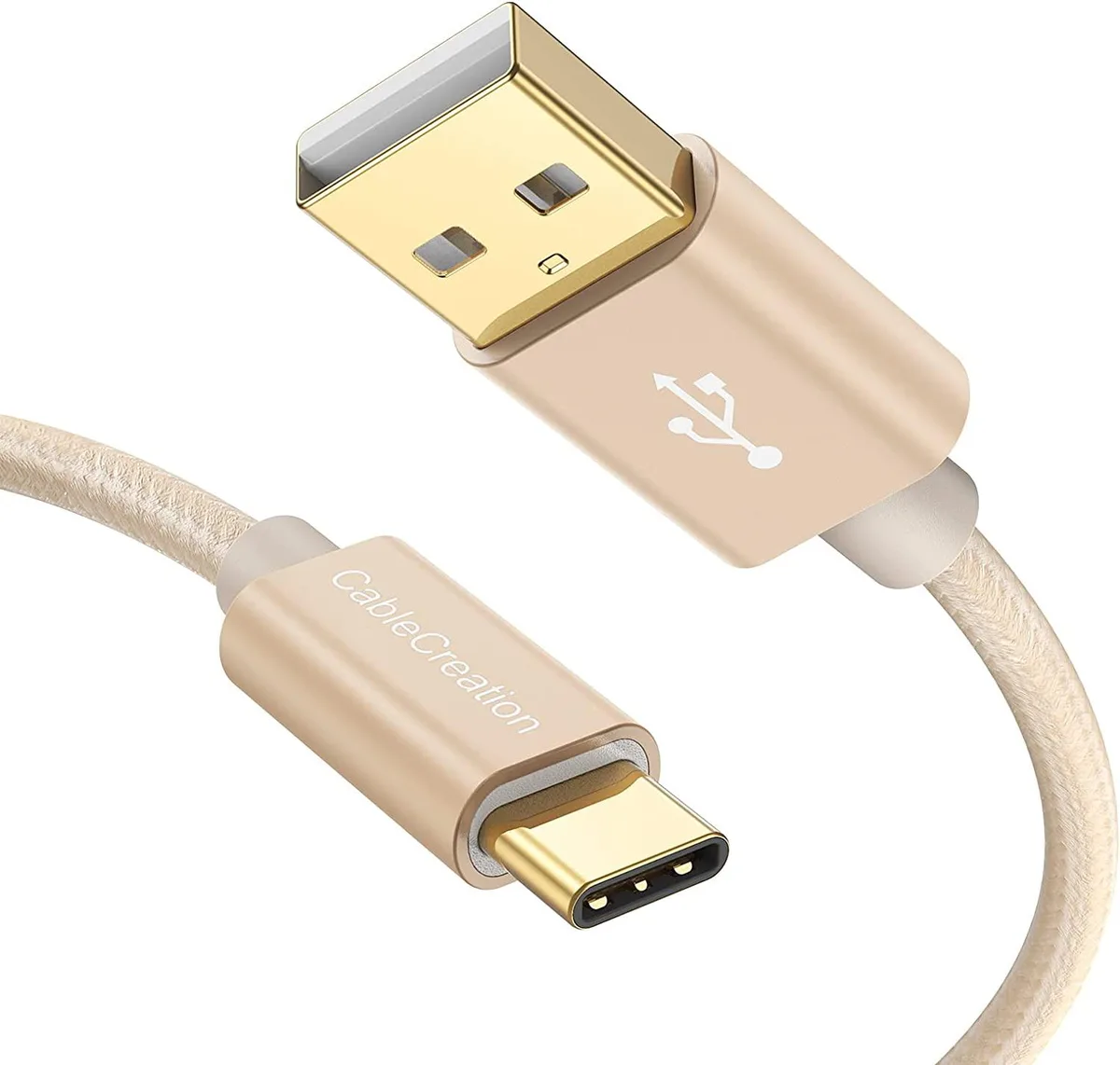 CableCreation CableCreation USB C to USB A cable 0.8ft gold 3A 480Mbps — product photo