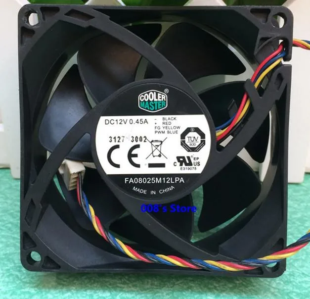 STCI Tech LTD STCI Tech LTD CPU Air Cooler FA08025M12LPA 80×80×25mm 12V .45A 4-Pin PWM Hydraulic — product photo
