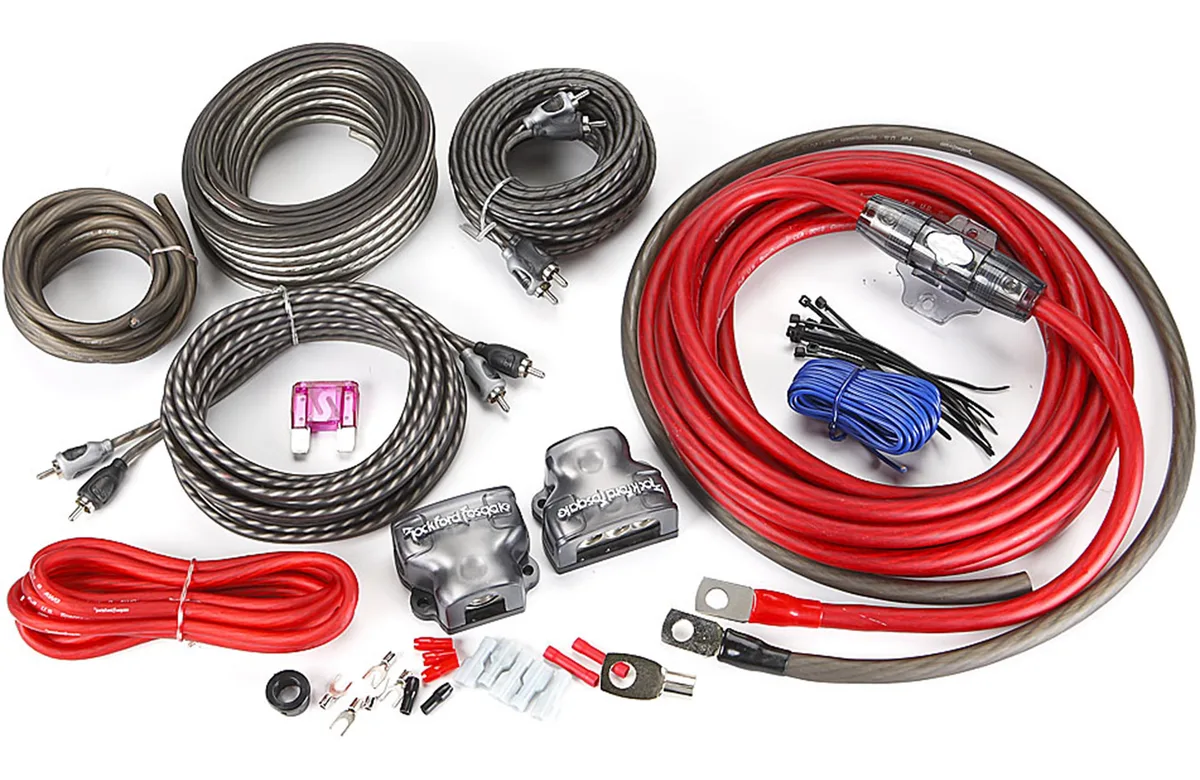 Rockford Fosgate Rockford Fosgate RFK4D 4 Gauge Dual Amplifier Kit 1000 watts — product photo