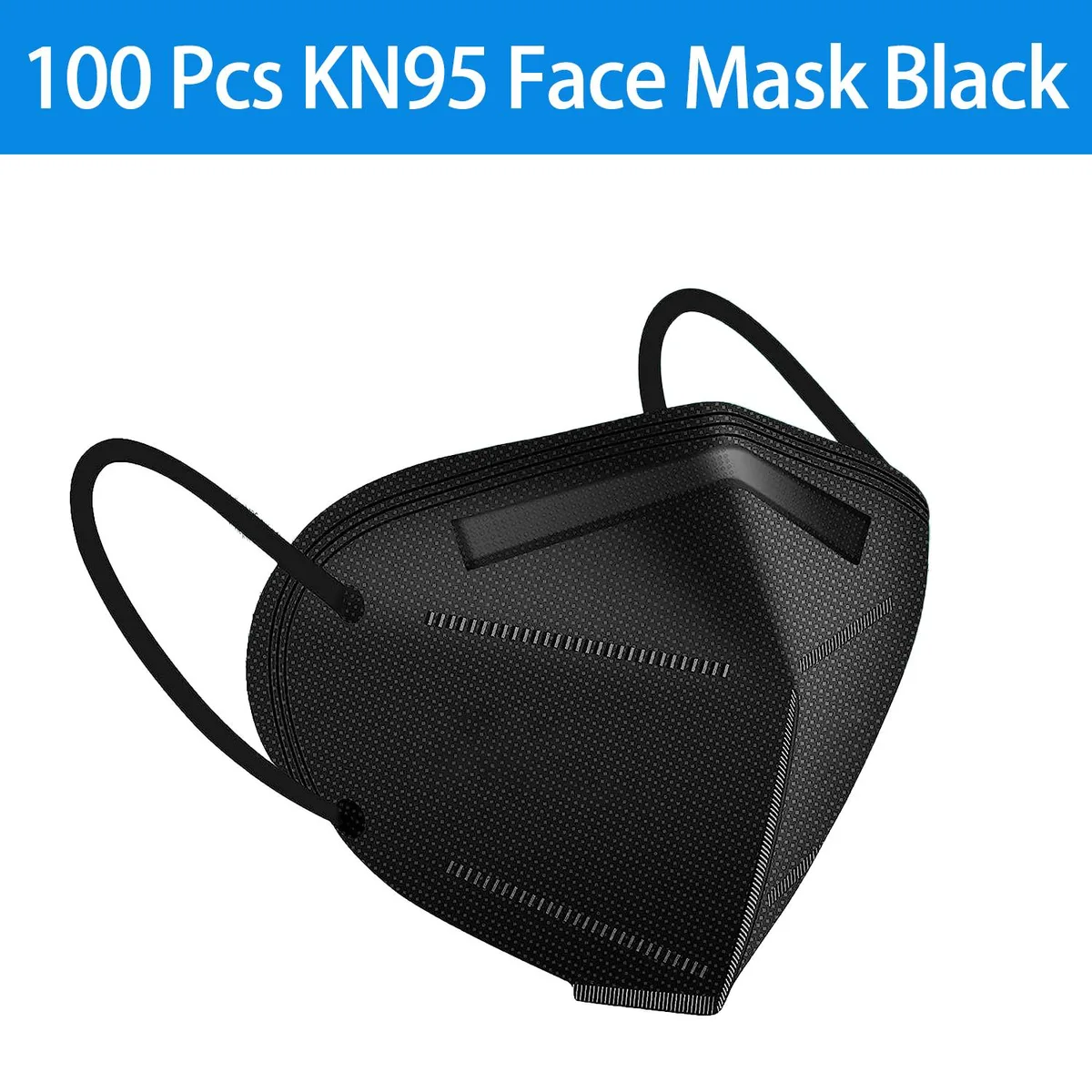 ROME CARE ROME CARE KN95 Face Mask Black 5 Layer 100pcs — product photo
