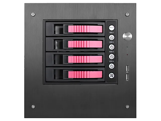 iStarUSA Inc. iStarUSA Inc. S-35-B4RD server chassis 4×3.5″ hot-swap Mini-ITX tower black — product photo