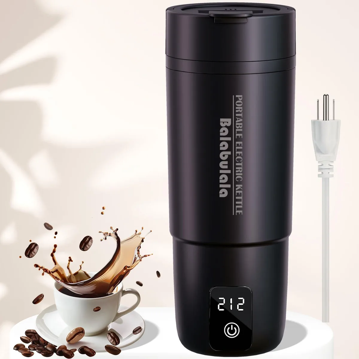  Balabulala Portable Water Boiler 16.9 oz Black — product photo