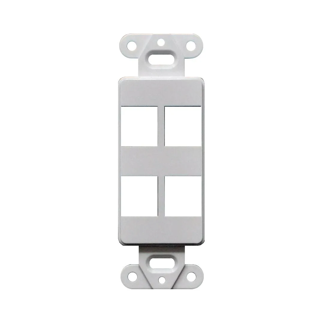 Logico Logico 4-Port Keystone Wall Plate White 10pcs — product photo