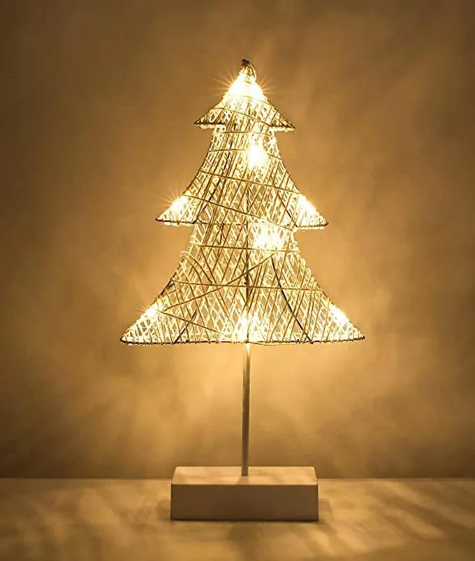 Gemdeck Gemdeck Desktop Christmas Tree Lamp White 10 LED — product photo