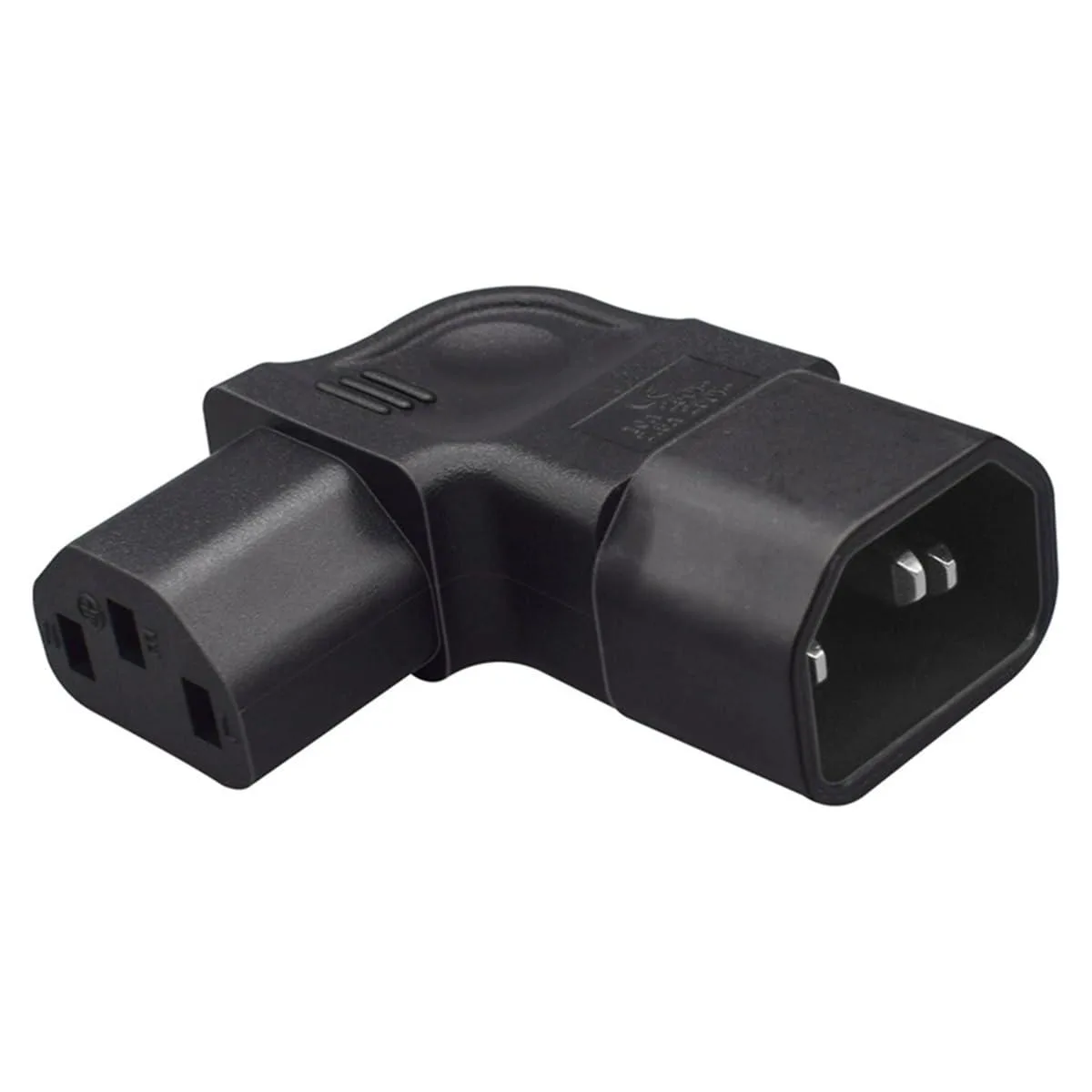 Vszerda Vszerda IEC60320 C14 to C13 90 Degree Right Angled Power Extension Cord — product photo