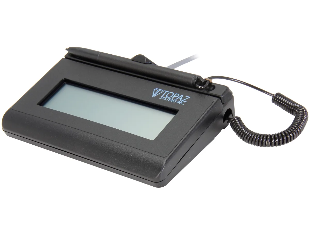 Topaz Systems, Inc Topaz Systems, Inc T-L460-HSB-R SigLite LCD 1x5 signature pad — product photo