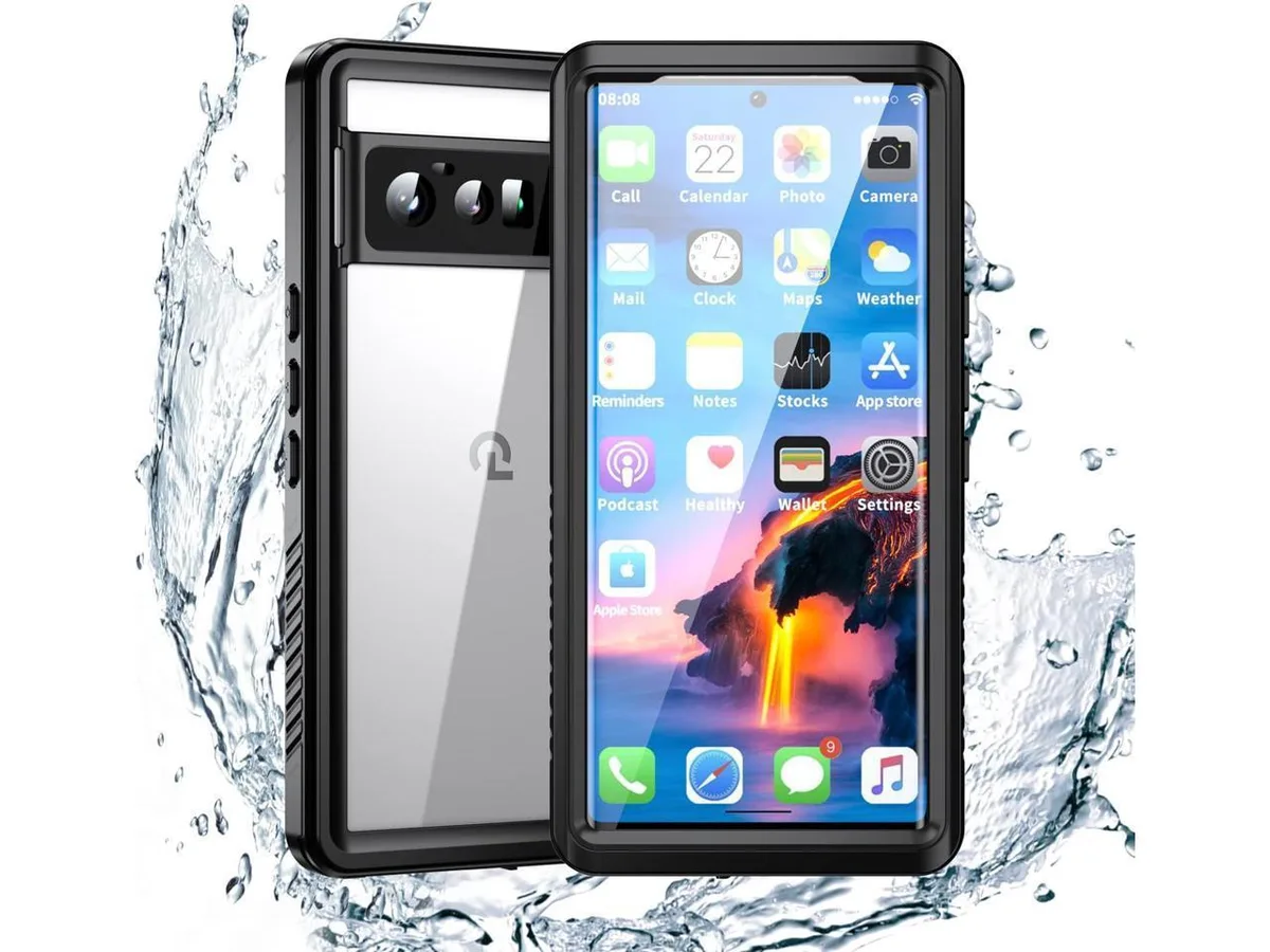 BONAEVER BONAEVER Google Pixel 6 Pro Case Waterproof Shockproof Clear Built-in Screen Protector 6.71 Inches — product photo