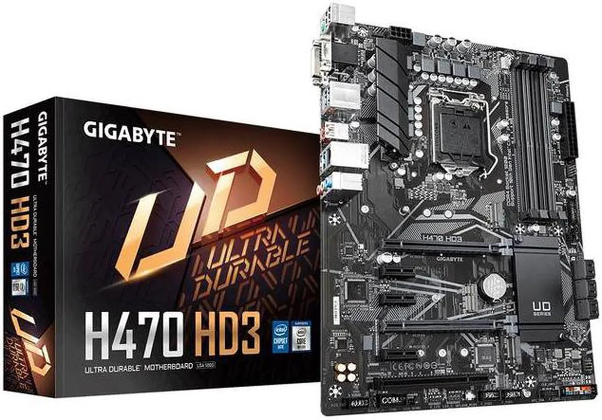 GIGABYTE GIGABYTE H470 HD3 Intel motherboard — product photo