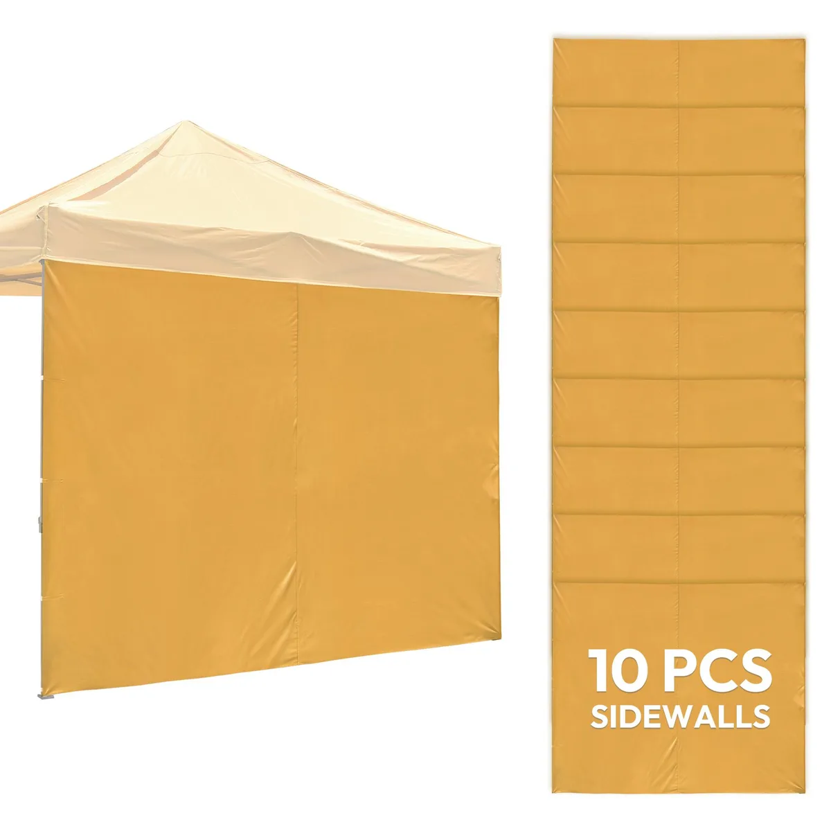 Instahibit Instahibit 07CSW001-1010-01X10 10-Pc Canopy Sidewall Kit 10x6.6 ft 1080D UV30+ — product photo