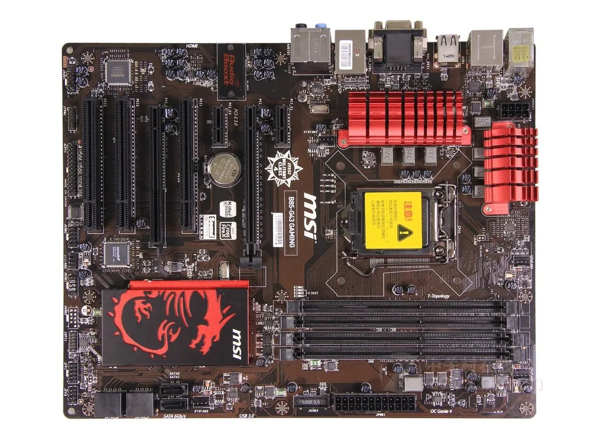 MSI MSI B85-G43 GAMING Intel motherboard — product photo