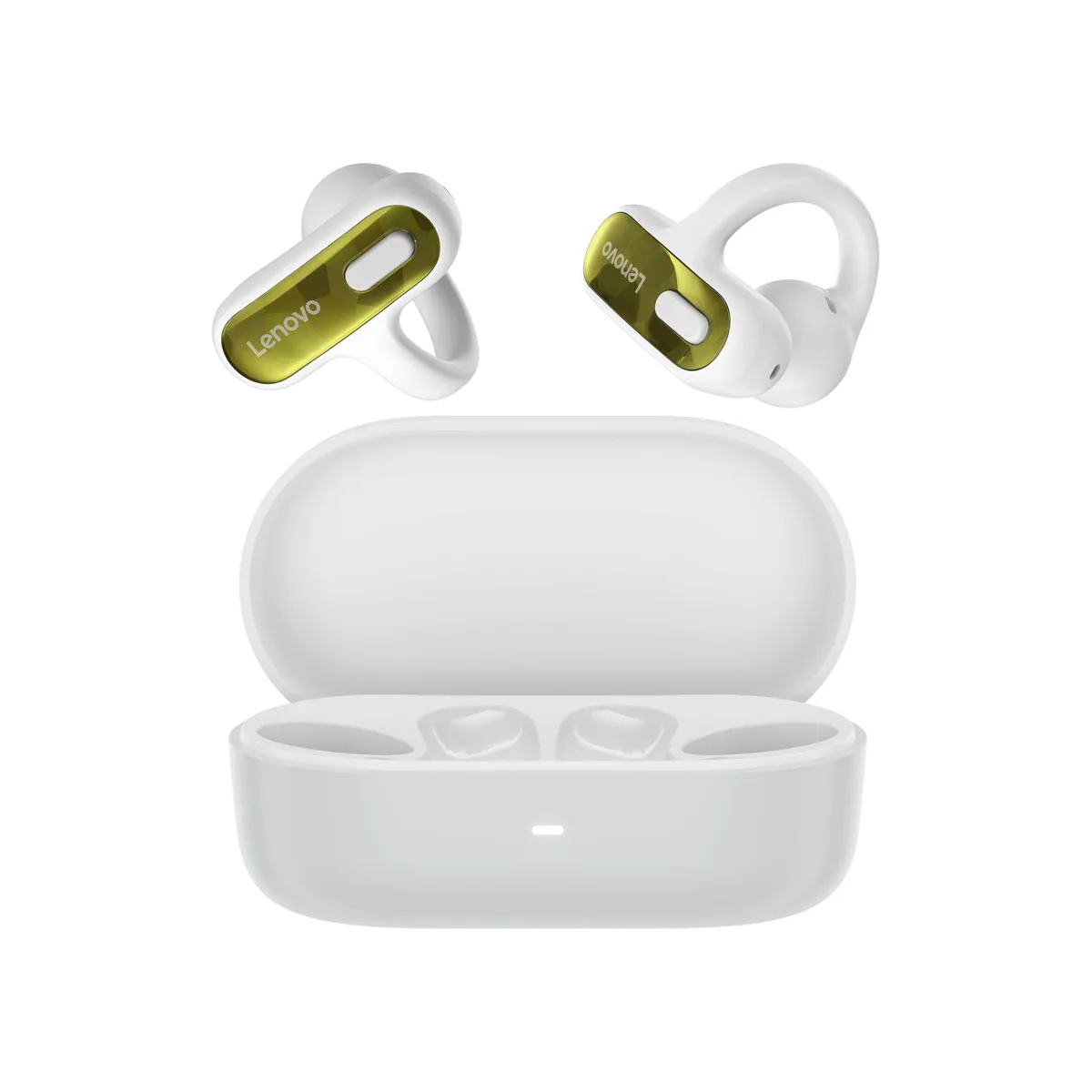  Lenovo Open-Ear Clip-on Earbuds X500 GXD1U68428 White — product photo