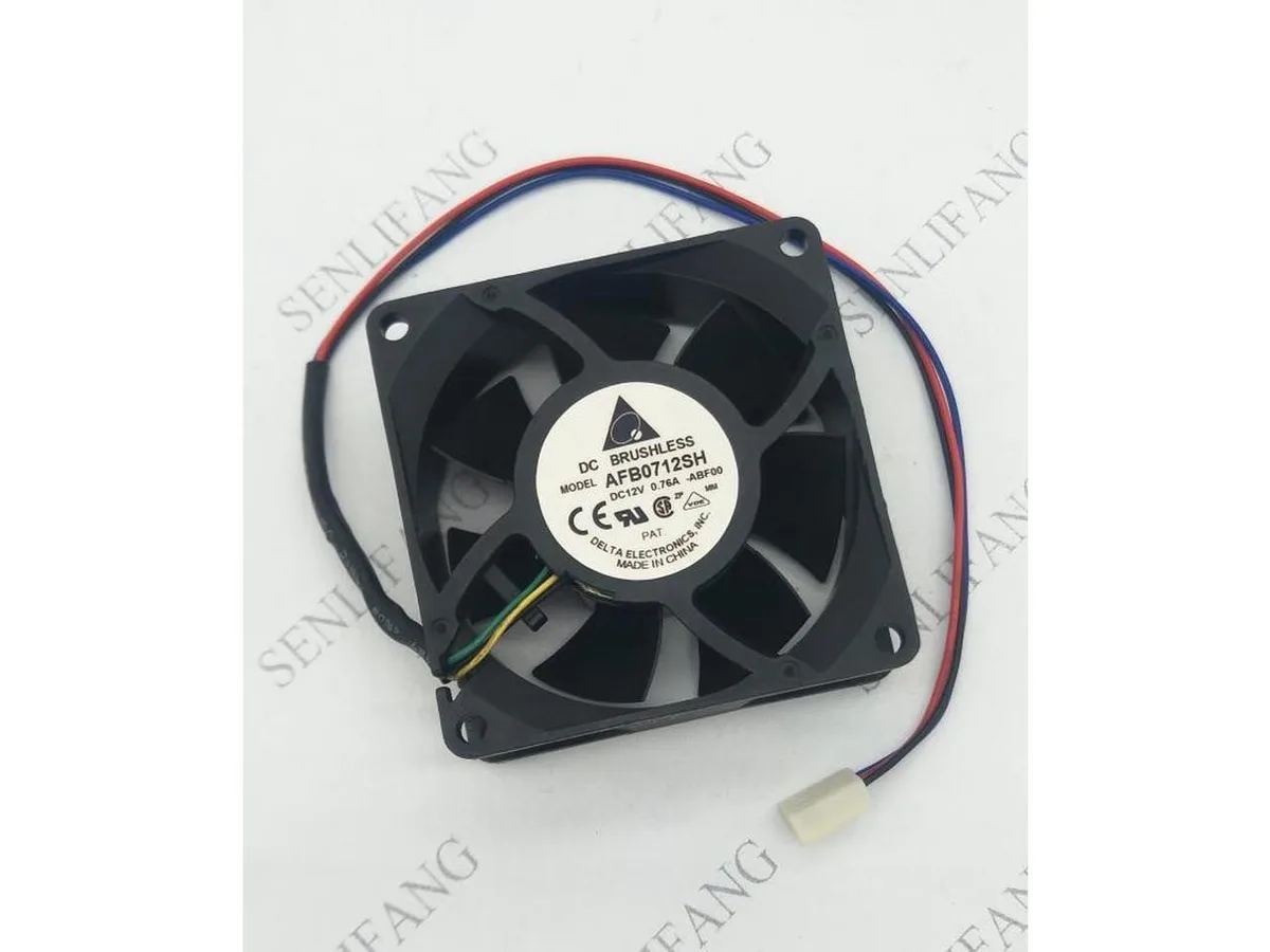 Fans Fans Delta 7025 12V 0.76A AFB0712SH 7CM double ball case fan — product photo