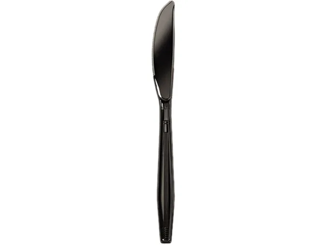 Boardwalk Boardwalk FLPSKNB Polystyrene Knife Black 1000/Carton — product photo