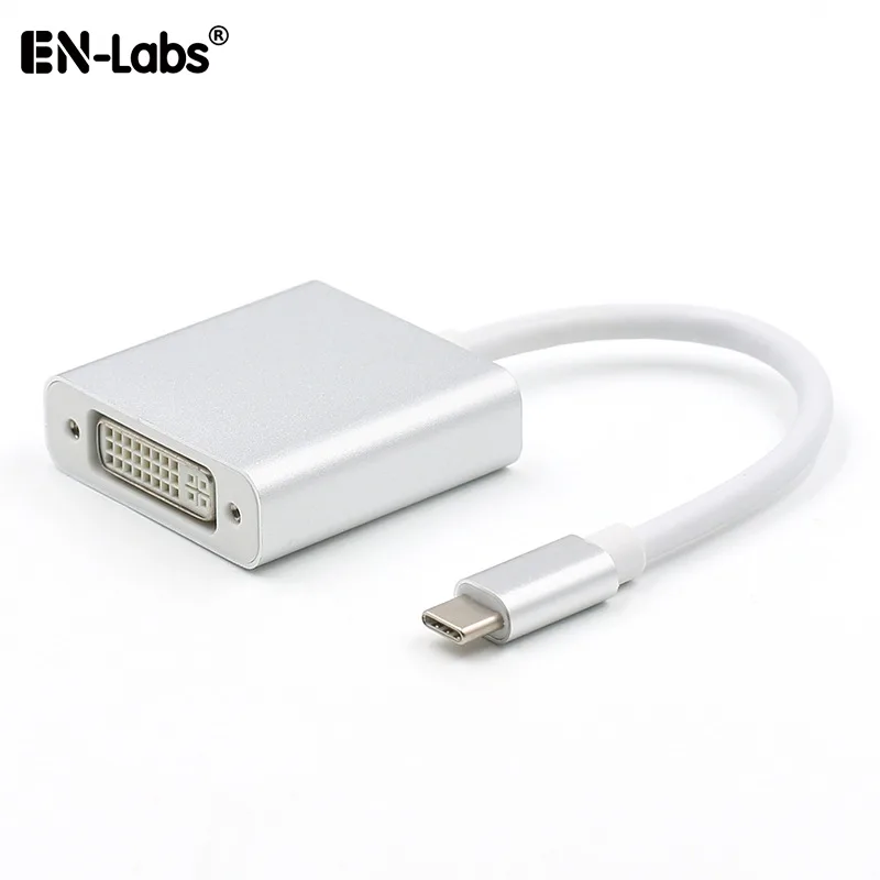 EN-Labs EN-Labs USB-C to DVI-D display adapter 1080p 60Hz Silver — product photo