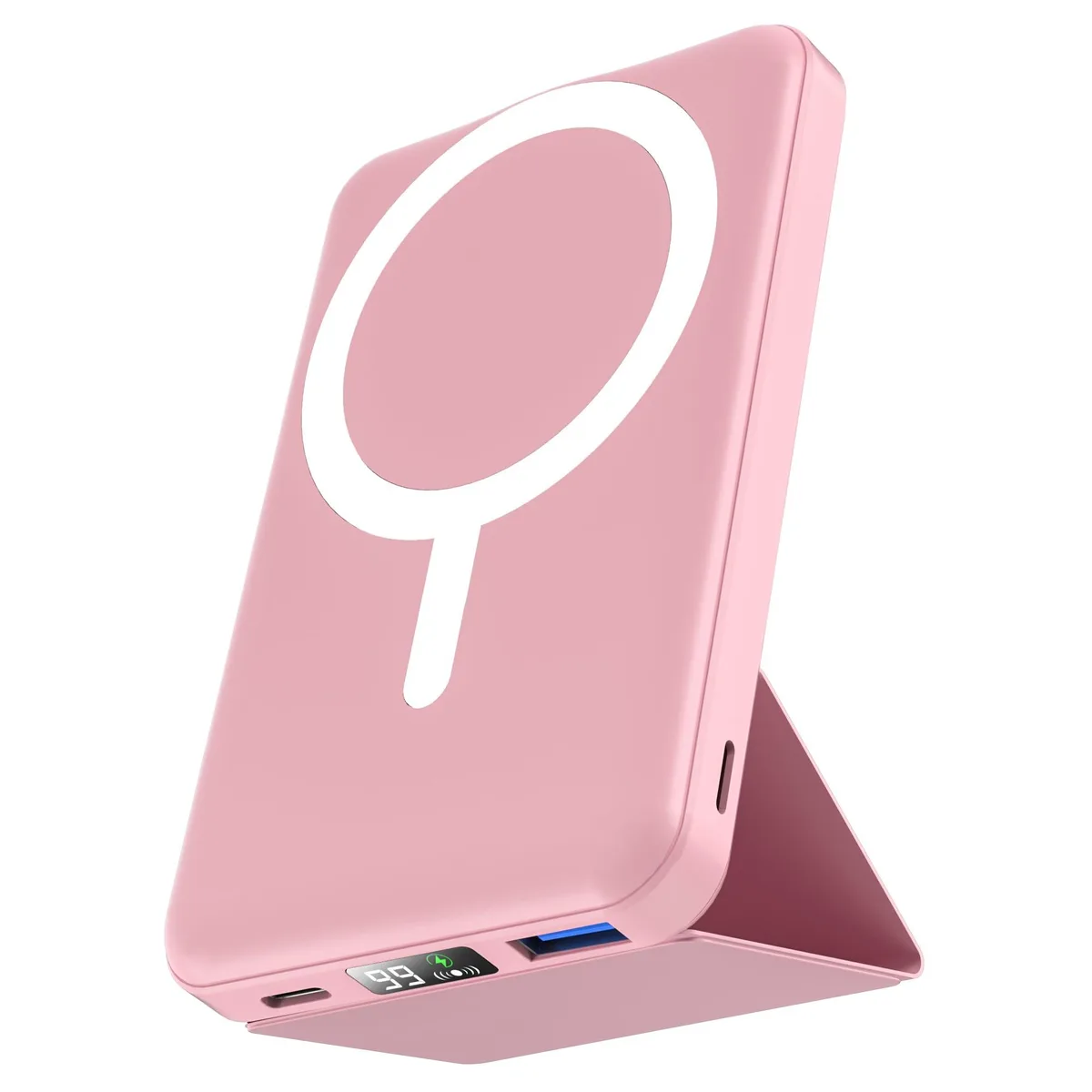 podoru KT-D013 10000mAh Magnetic Power Bank Pink — product photo