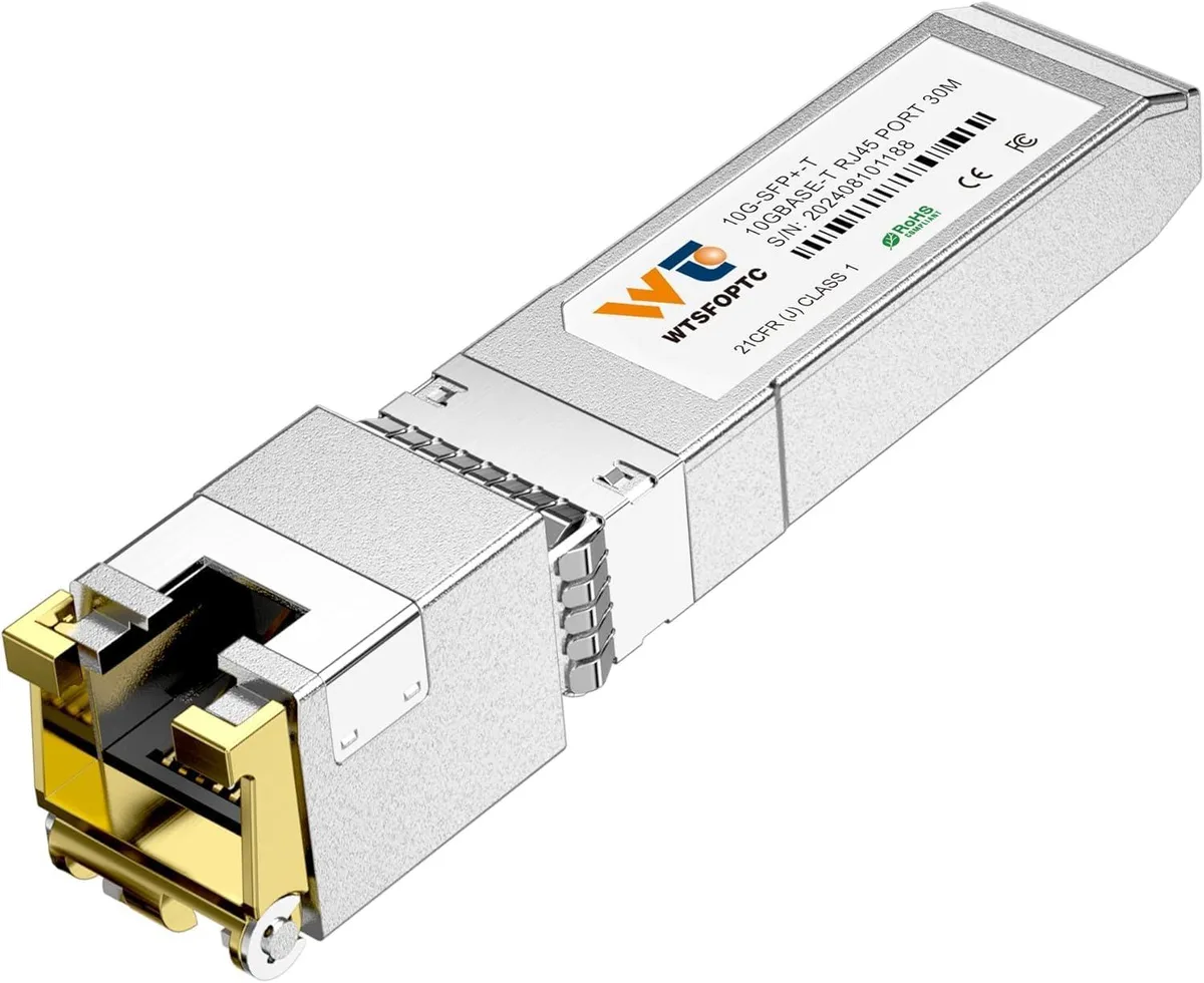  WTSFOPTC 10GBase-T SFP+ to RJ45 Transceiver 30m 1-Pack 8100G — product photo