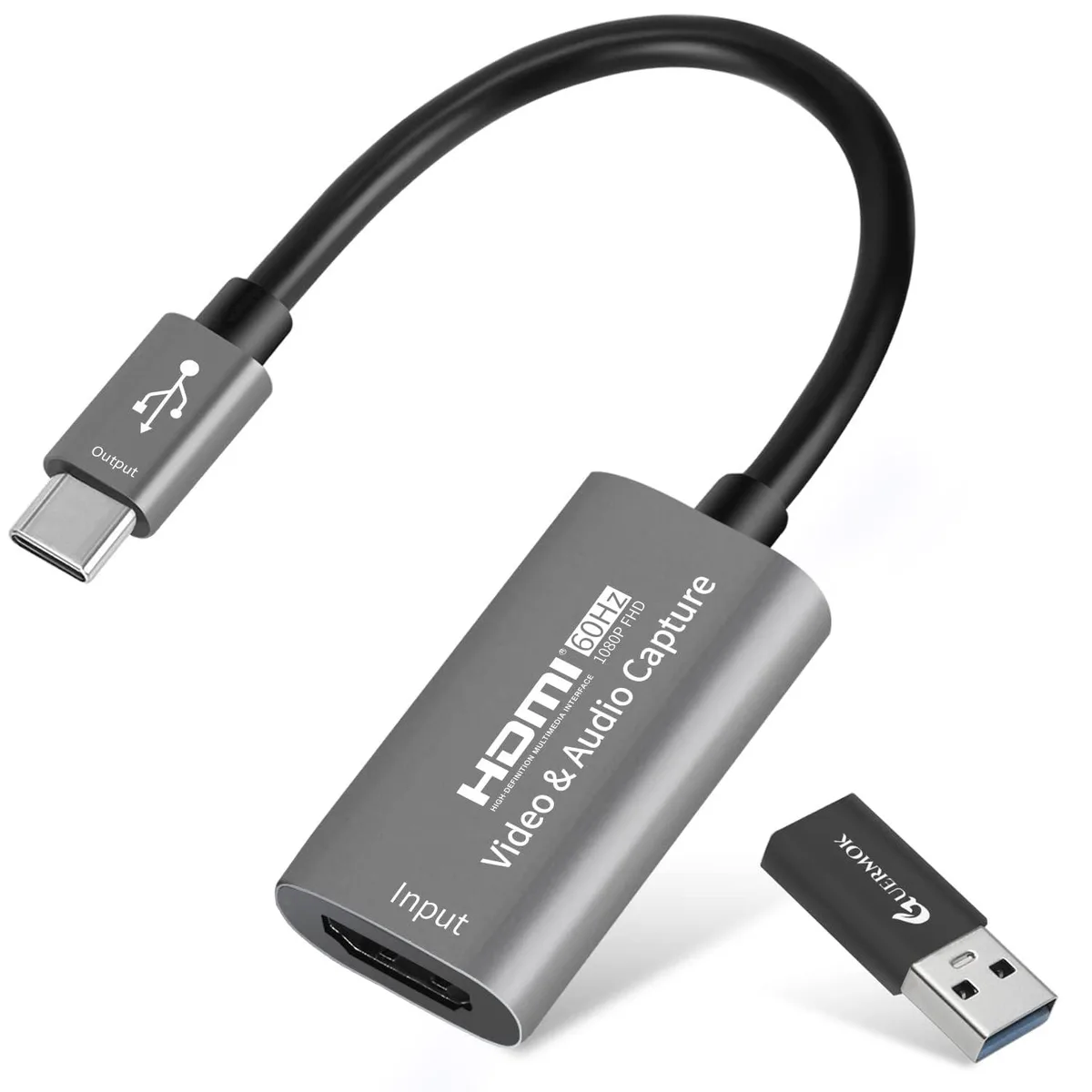 KEHIPI KEHIPI Video Capture Card USB 3.0 HDMI to USB-C 1080P60FPS — product photo