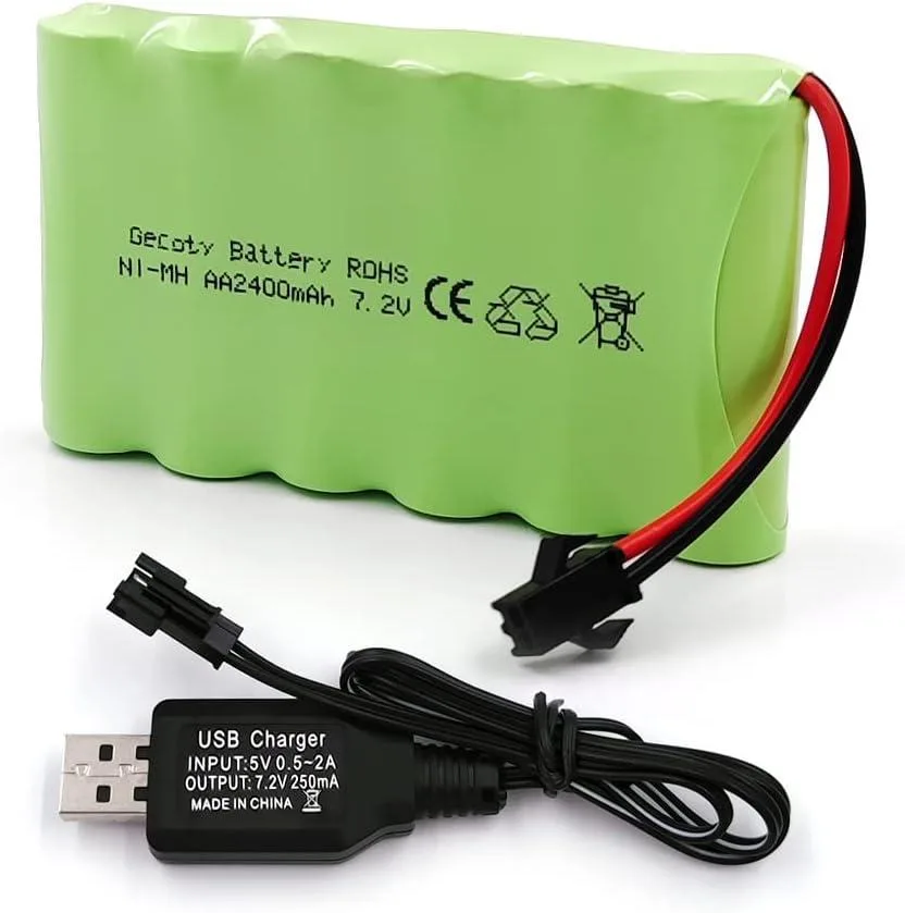 usbroway usbroway 7.2V 2400mAh Ni-MH Battery Pack SM 2P Plug — product photo