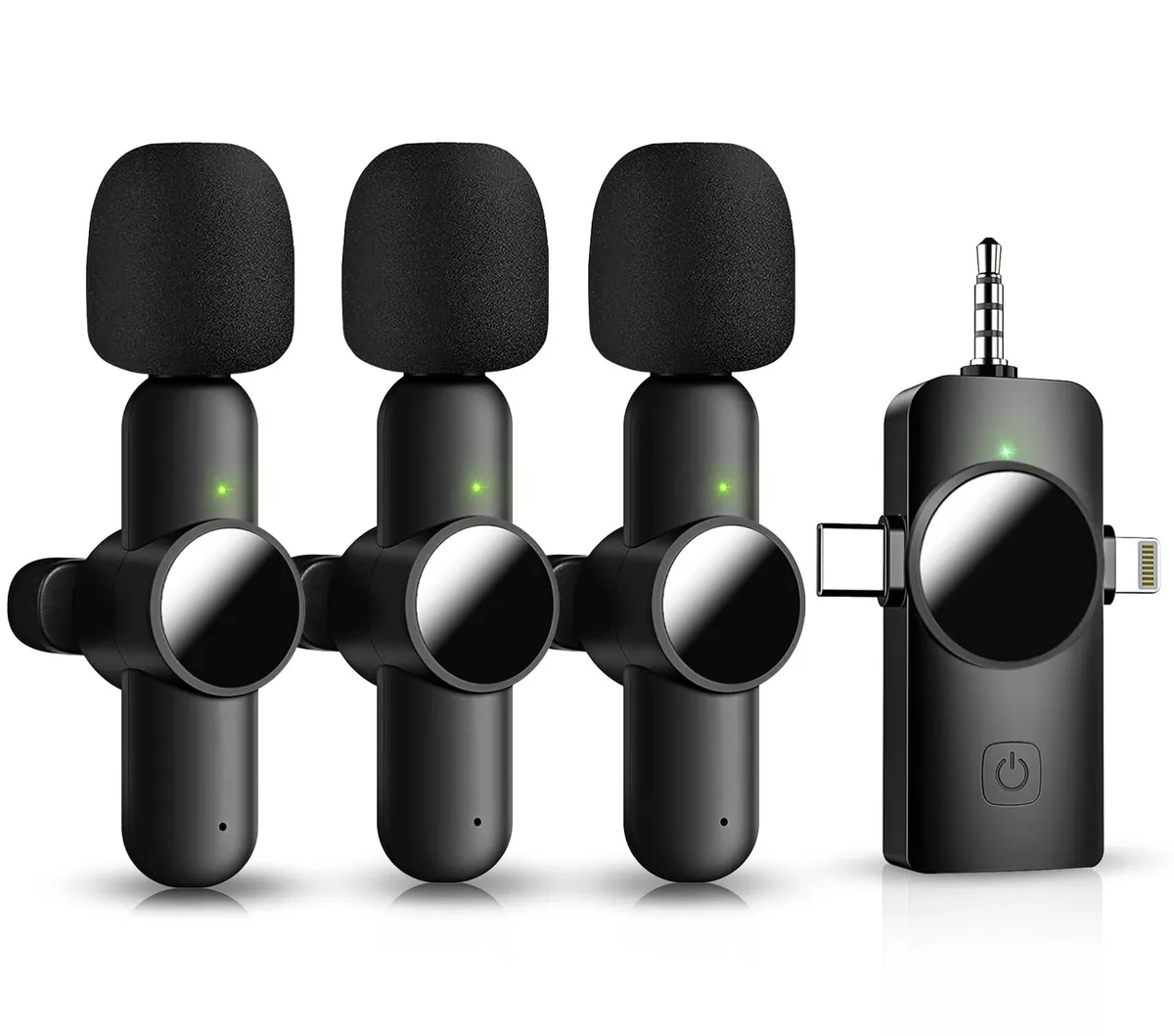  AWSENS lavalier-wireless-microphones Mic-00 3 Wireless Lavalier Microphones — product photo