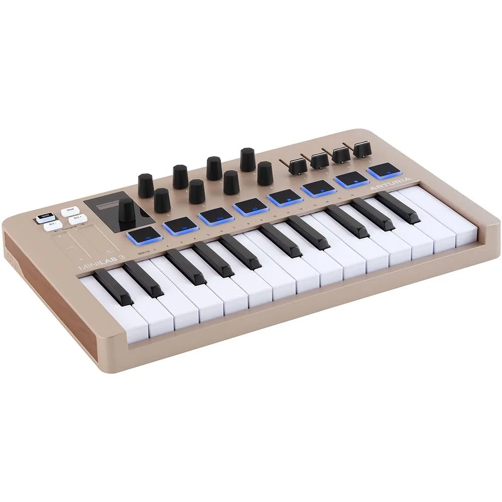 Arturia Arturia MiniLab 3 Champagne 25-key musical keyboard controller — product photo