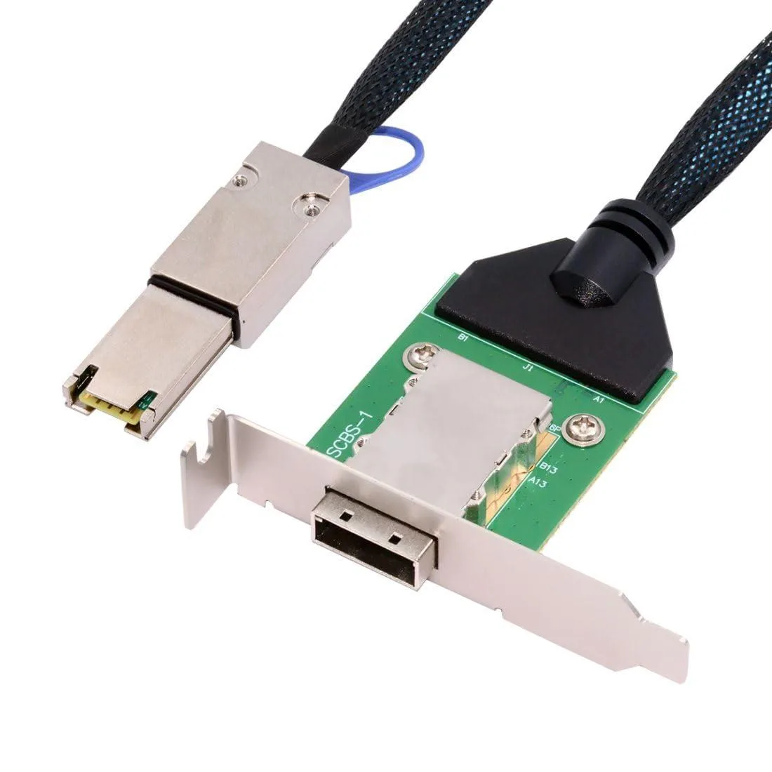 Vszerda Vszerda Mini SAS SFF-8088 to SFF-8088 26Pin 12Gb/s .5m Low Profile Bracket — product photo