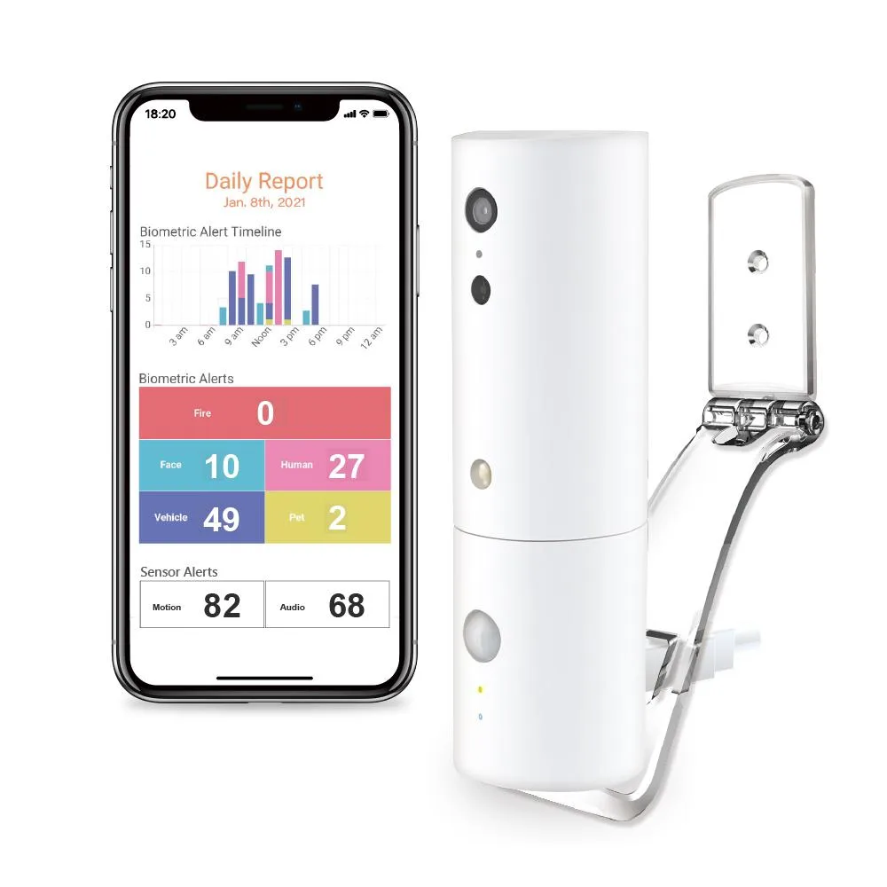 Amaryllo Amaryllo Hermes Portable Security Camera White 720p 240° Auto-Tracking — product photo