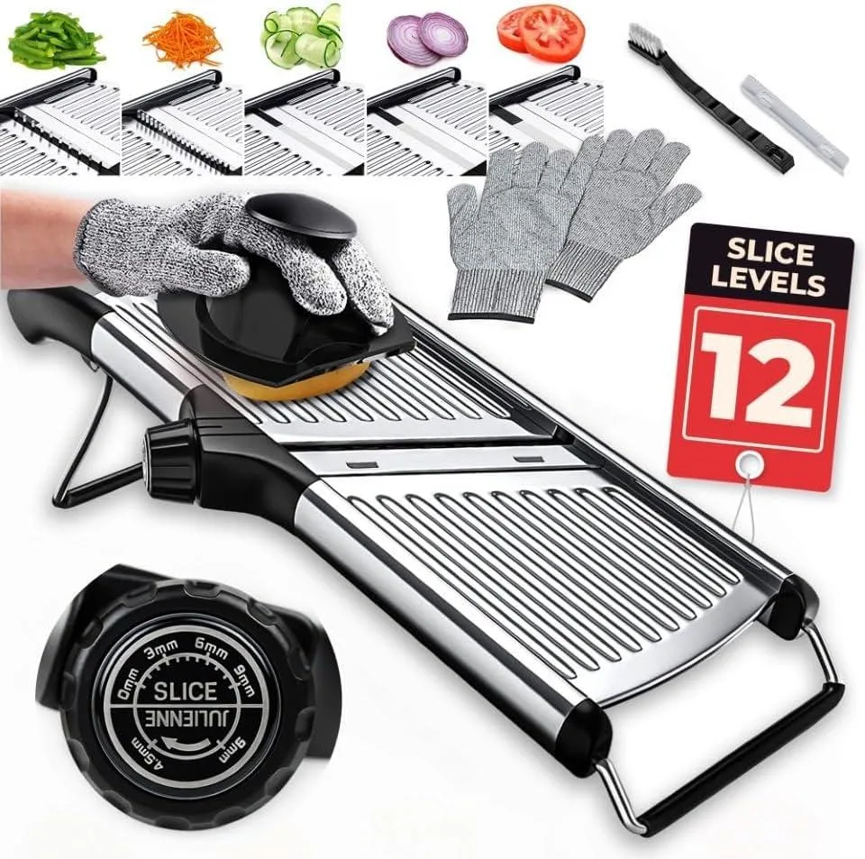  Gramercy Kitchen Company US-10040835 Adjustable Mandoline Slicer commercial kitchen appliance — product photo