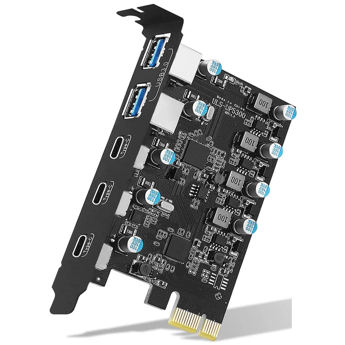 Dell PCI Express 3 data adapter 5-port 3 USB-C 2 USB-A 5Gbps — product photo
