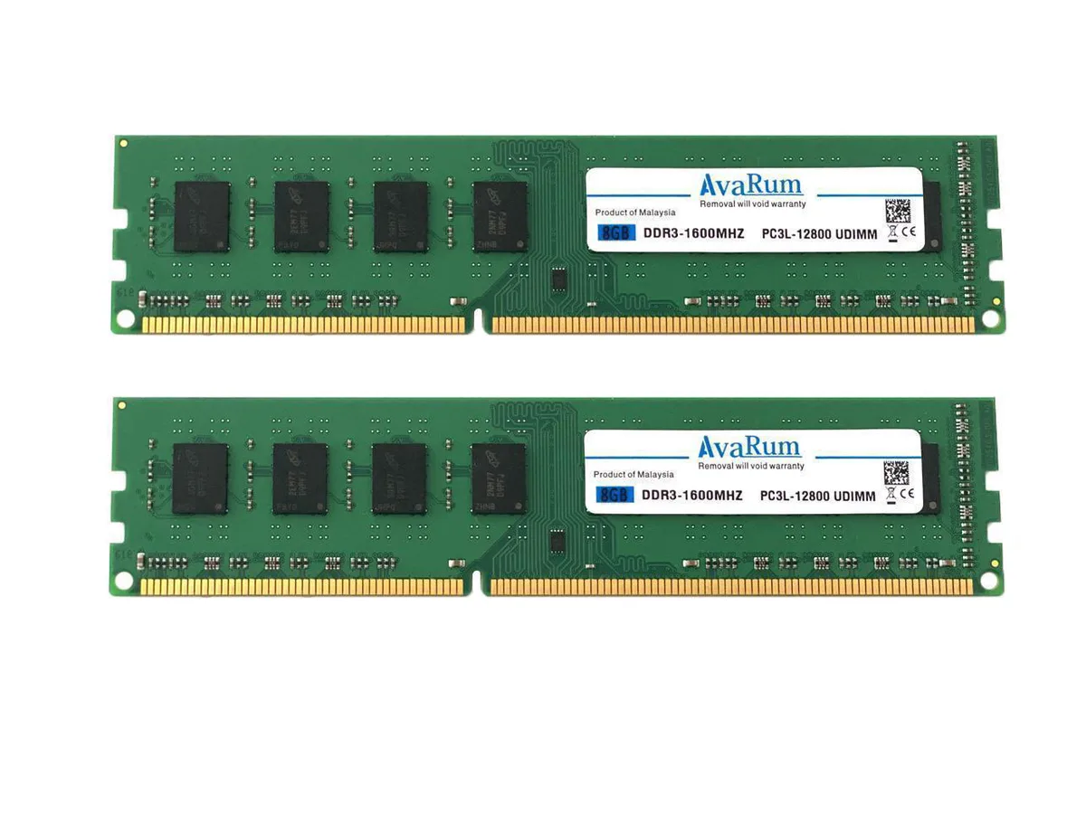 Avarum Avarum Avarum-3L81600-UDIMM 16GB (2x8GB) DDR3L 1600 CL11 1.35V desktop RAM — product photo