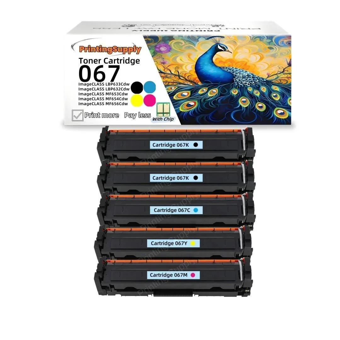 Aster Graphics Inc Aster Graphics Inc 067 5 Pack 2BK+CMY Toner Cartridge (with Chip) — product photo