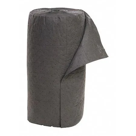 Gray polypropylene sorbent roll 30 in x 150 ft perforated 7 1/2 in x 17 in sheets