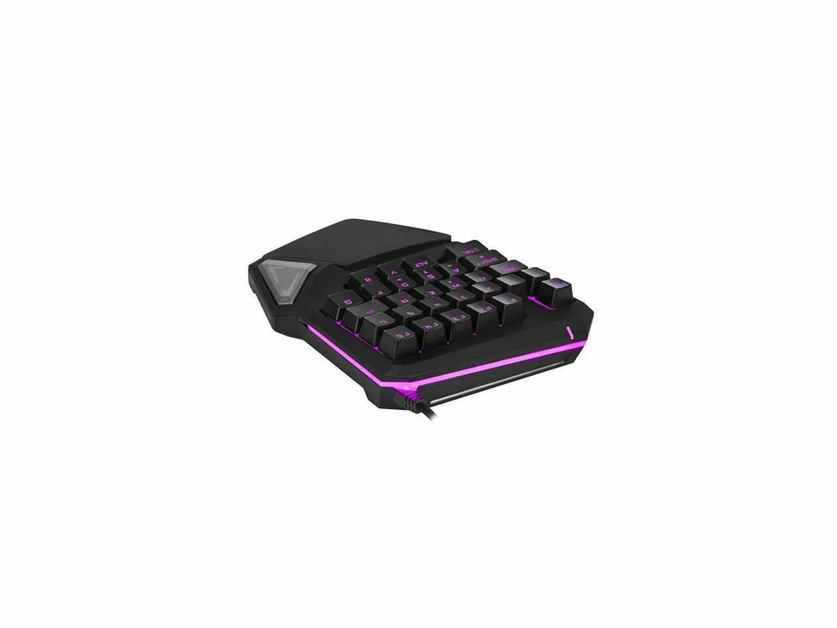 Corn Electronics Corn Electronics T9 Pro One-Hand Gaming Keyboard Black 7-Color LED 2016 — product photo