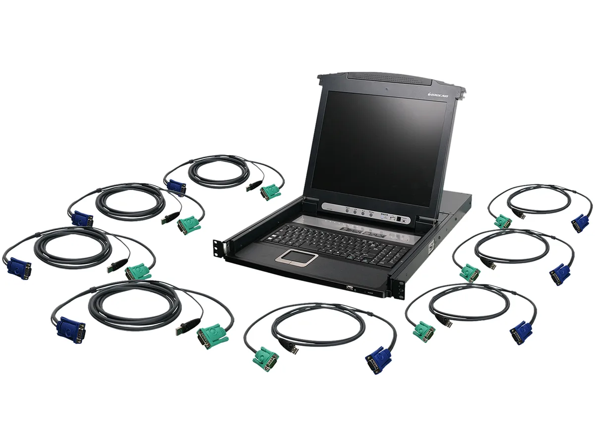 IOGEAR IOGEAR GCL1808KITU 8-Port 17" LCD KVM Switch — product photo