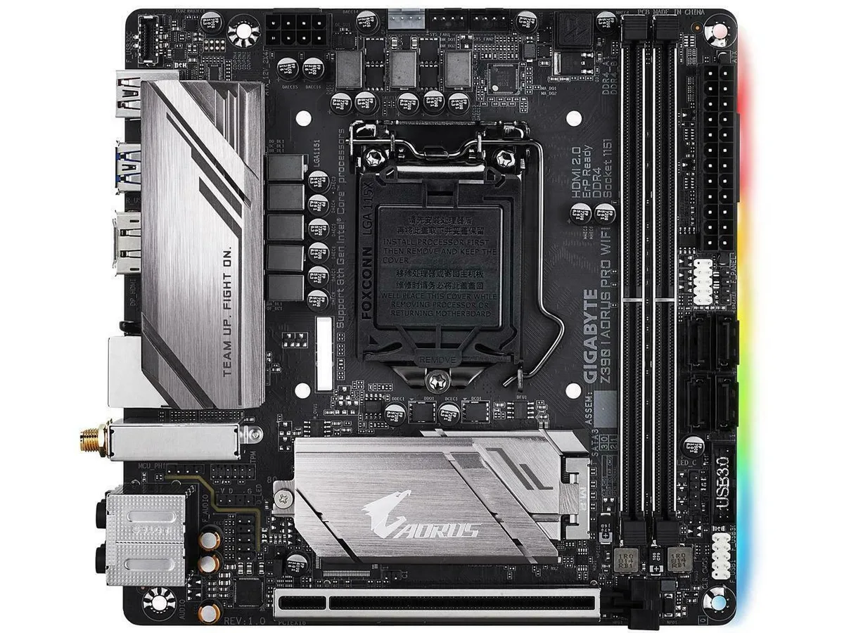 GIGABYTE GIGABYTE Z390 I AORUS PRO WIFI Mini-ITX M.2 Desktop B Intel motherboard — product photo