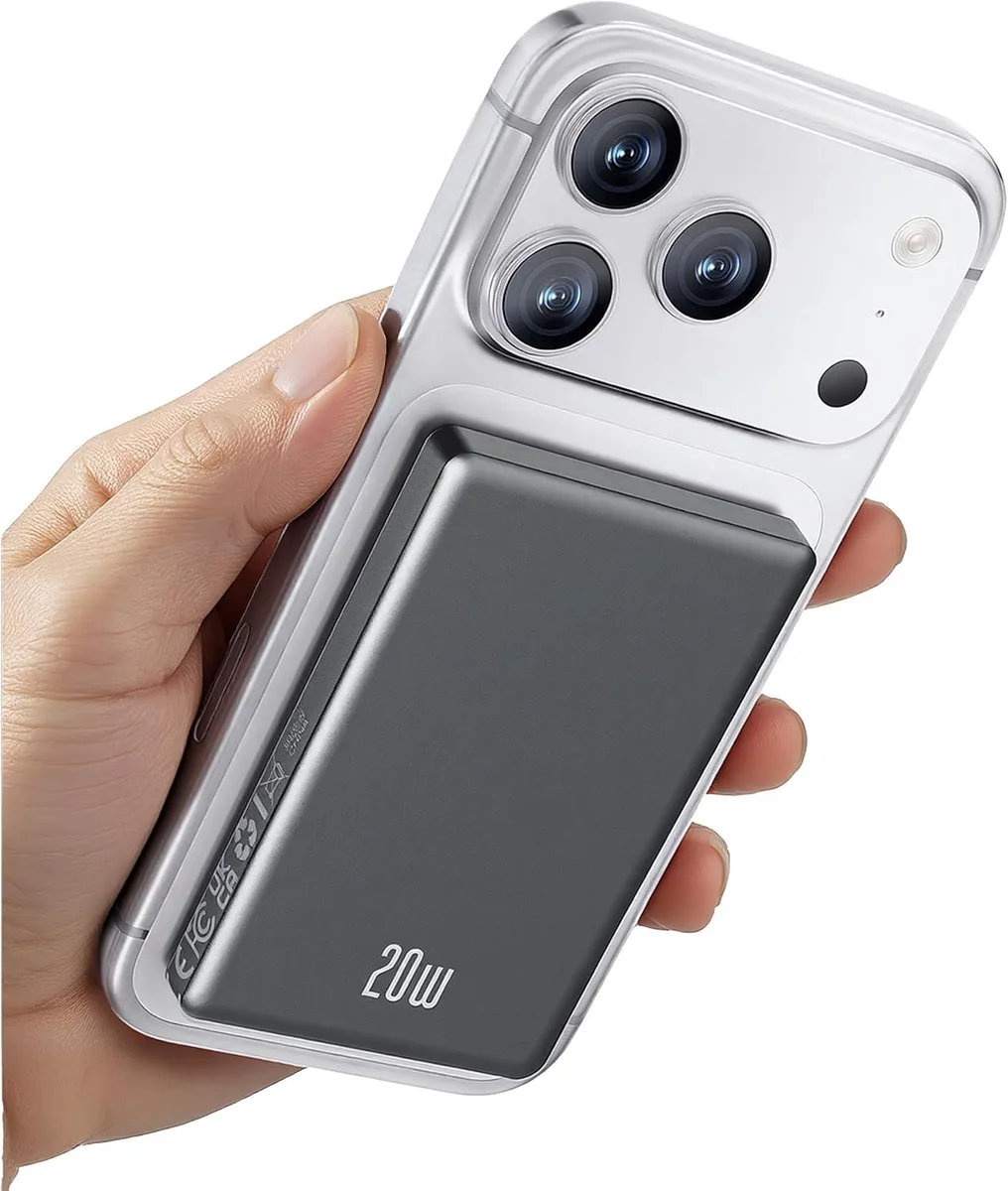 WOOJONG WOOJONG Magnetic Power Bank 10000mAh 20W Jet Black — product photo