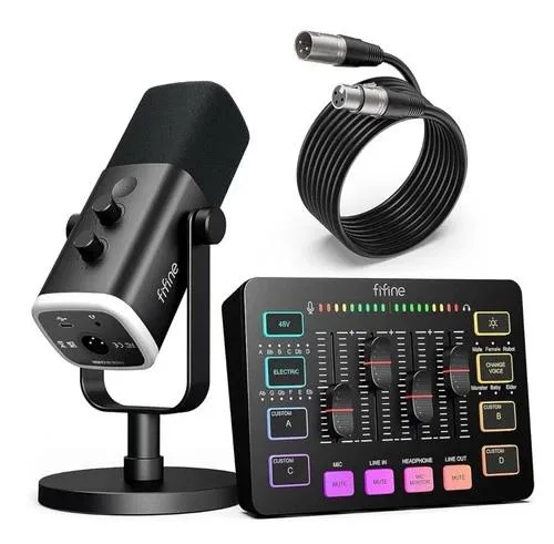 NShi NShi Gaming Equipment Bundle XLR/USB Microphone with Mixer — product photo