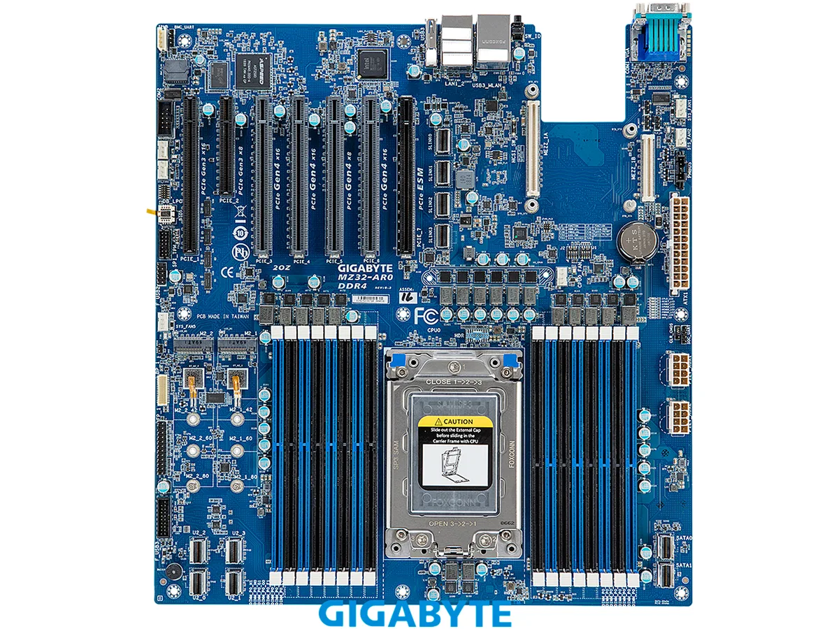 GIGABYTE GIGABYTE MZ32-AR0 rev 3.0 server motherboard — product photo