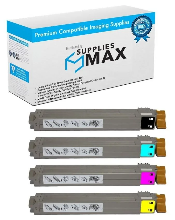 SuppliesMax SuppliesMax Okidata 448445MP Toner Cartridge Combo Pack (BK/C/M/Y) — product photo