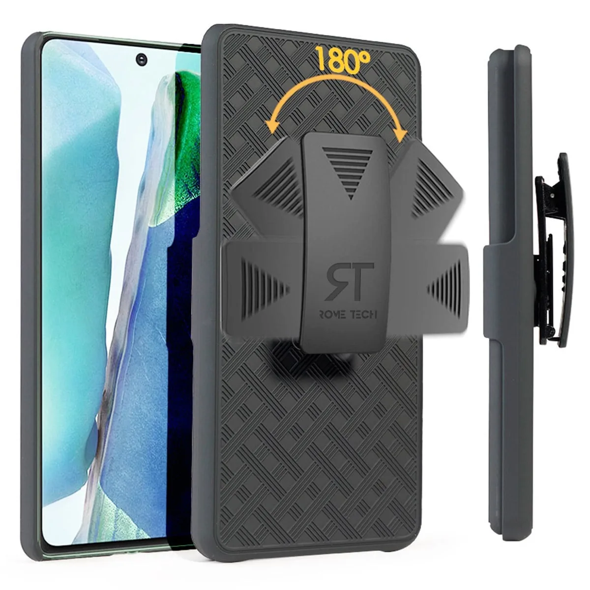 Rome Tech Rome Tech Galaxy S21 Belt Clip Holster Case Black — product photo
