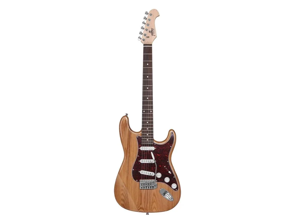 Monoprice Inc. Monoprice 610191 Cali DLX Plus Ash Electric Guitar Natural — product photo